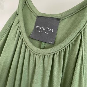 XS Light Olive Green Maxi Dress